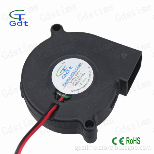 50mm * 50mm * 15mm 2 Inch 5015 5cm DC Centrifugal Blower 12 Volts